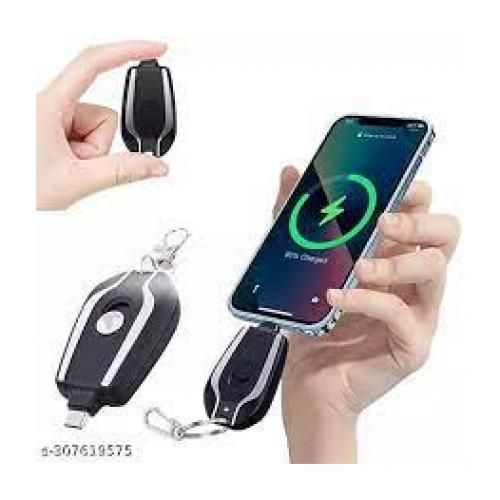 1200mAh Power Bank With Keychain For Type C And Iphone