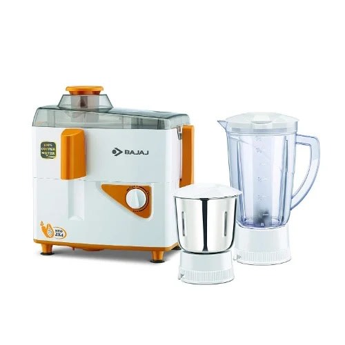 Neo Jx4 Juicer Mixer Grinder With 2 Jars - 450watts - White & Orange