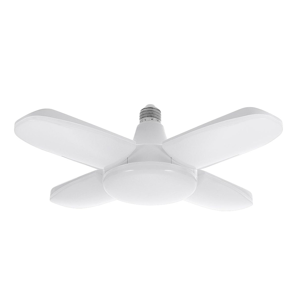 Neoglint LEDs Garage Light AC 85-265V 60W Deformable Folding Ceiling Lights with 4 Adjustable Panels 6000-6500k Nature White Light for Garage Warehouse Workshop Basement Gym Kitchen