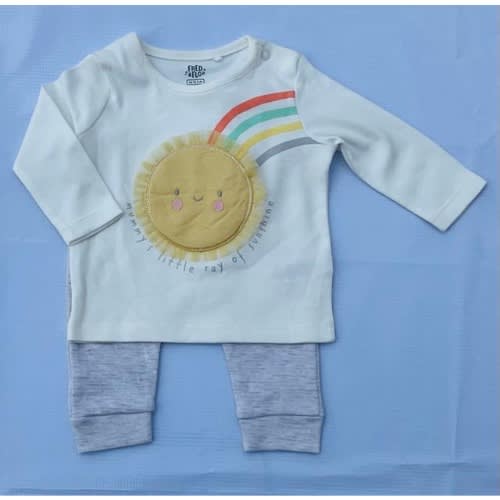 Baby Top And Bottom Set -  2 Pcs