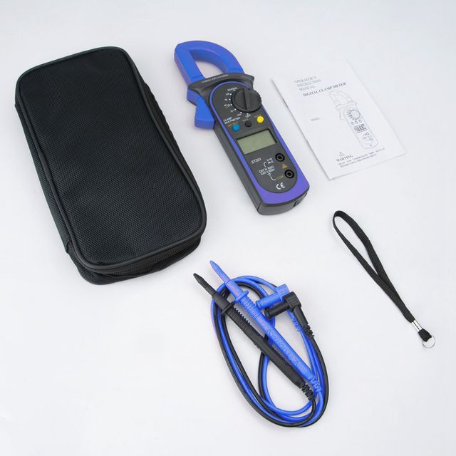 Digital Clamp Multimeter Resistance Ohm Tester Ac Dc Clamp