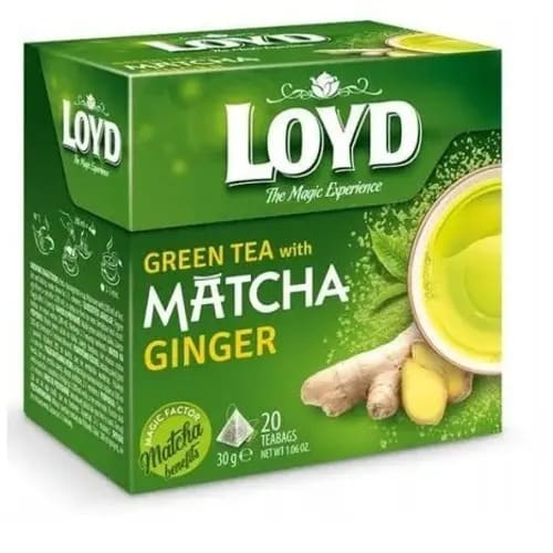 Loyd - Green Tea With Matcha Ginger - 20 Teabags.