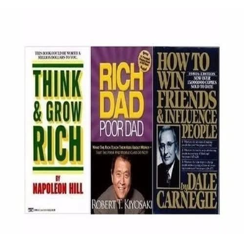 Think & Grow Rich, Rich Dad & How To Win Friends Bundle