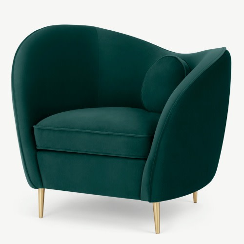 Kooper Accent Armchair - Green Velvet