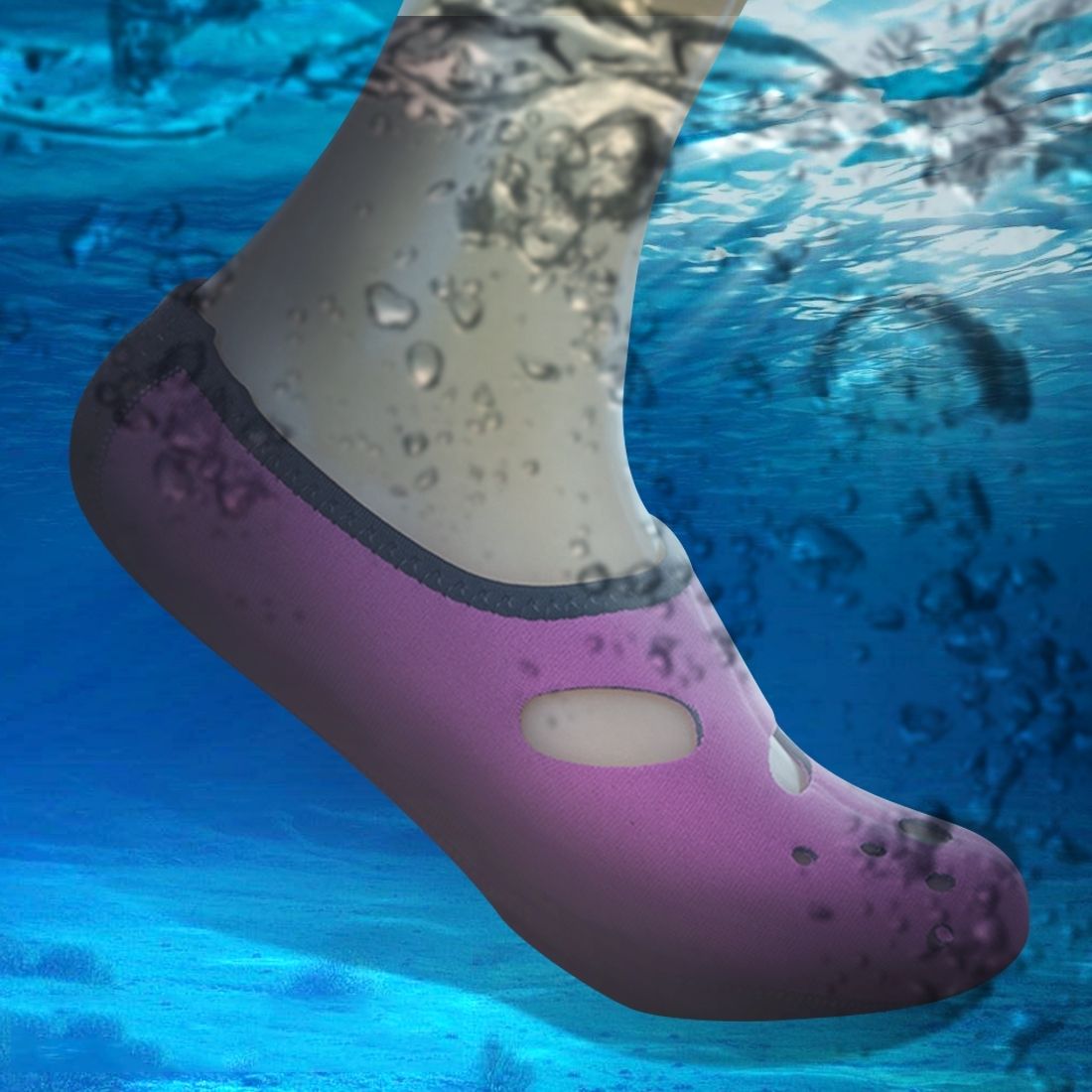 Comfortable And Anti-slip 3MM Swimming Diving Socks Breathable Water To Swim The Beach Socks Size:XXS (Children)(Magenta)