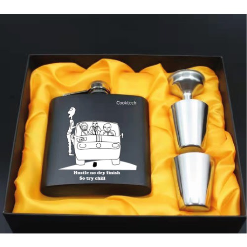 Stainless Steel Alcohol Liquor Hip Flask Set