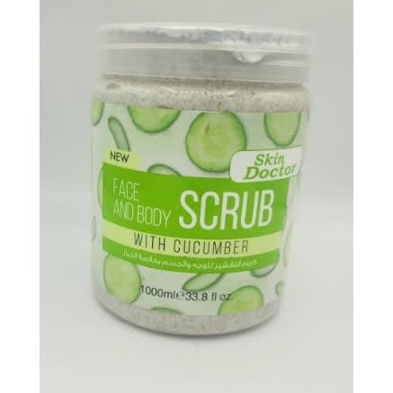 Cucumber Face & Body Scrub - Big Size - 1000ml