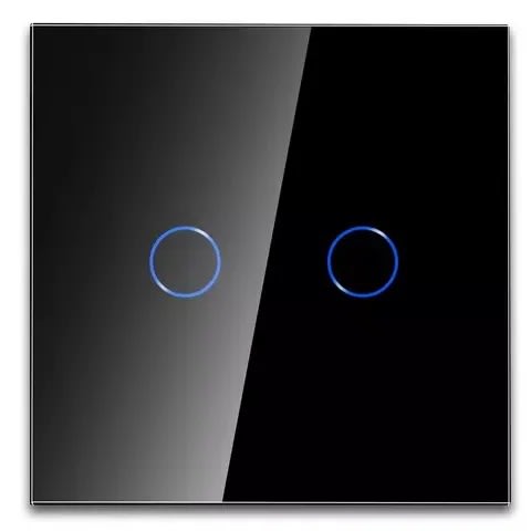 Zigbee Switch 2 Gang - Black