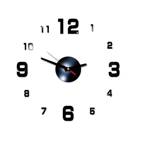 Diy Decorative Wall Clock - 40cm - Black