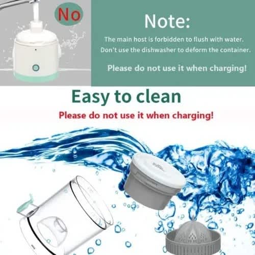 Usb Rechargeable Portable Electric Citrus Juicer - 23W