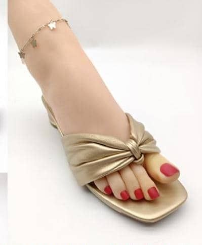 Female Beatiful Heel Gold