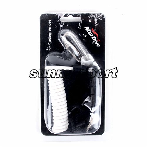Scuba Diving Lanyard Coil With Clip And Quick Release For