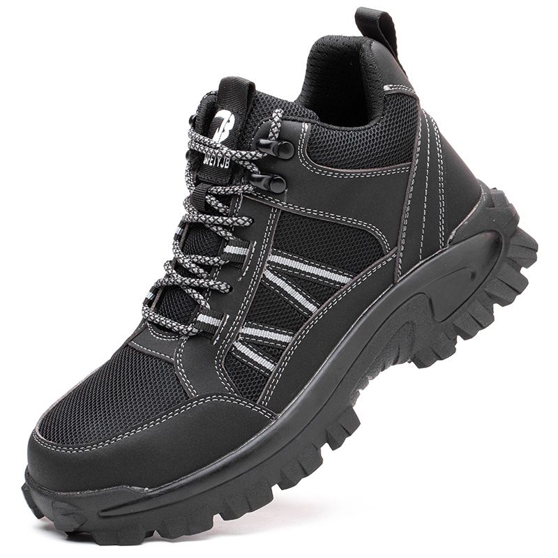 Breathable Men Safety Shoes Work Shoes Man Ankle Boots
