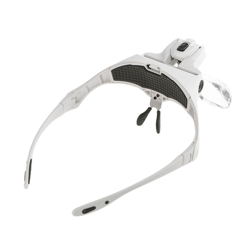 Magnifier Glasses For Eyelash Extension Loupe Headband Light