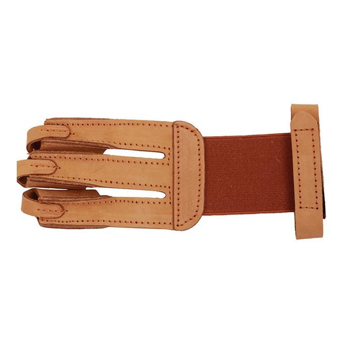 Single Archery 3 Finger Glove Arrow Men Women Leather Finger Guard