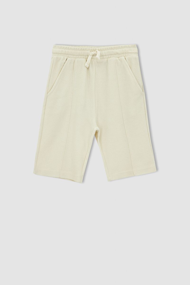 Boy - Knitted Bottom Short - Beige