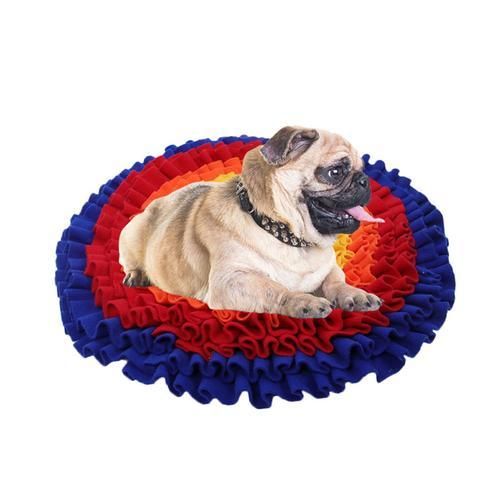 Dispensing Pet Supplies Indoor Pad Nose Sniffing Interactive Slow Feeding Dog Snuffle Mat Round Training Game Toy Foraging