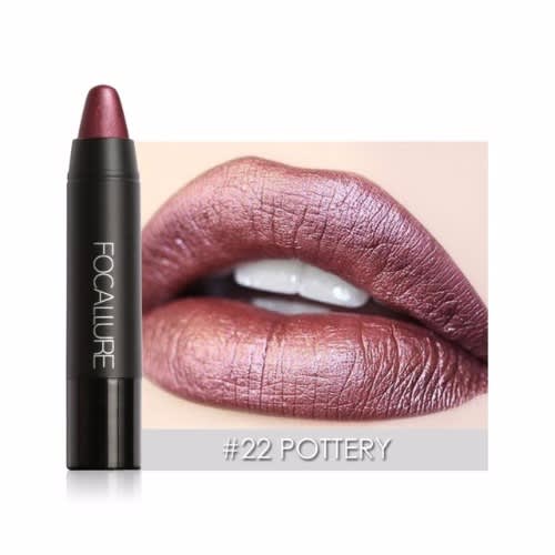 Matte Chunky Lip Pencil Lipstick - Shade 22 - Pottery
