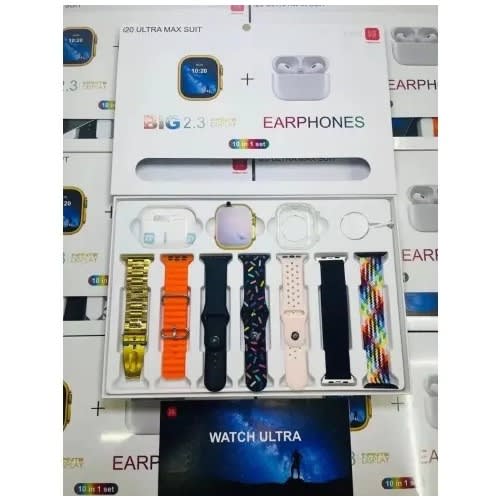 I20 Ultra 2 Max Suit Smart Watch 10 In 1 Combo