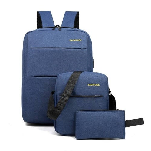 3 In 1 Backpack  For 15inches Laptop - Blue
