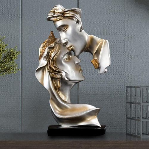 Couples Statue Home Decor Ornament Mini Resin Figurines Collectible