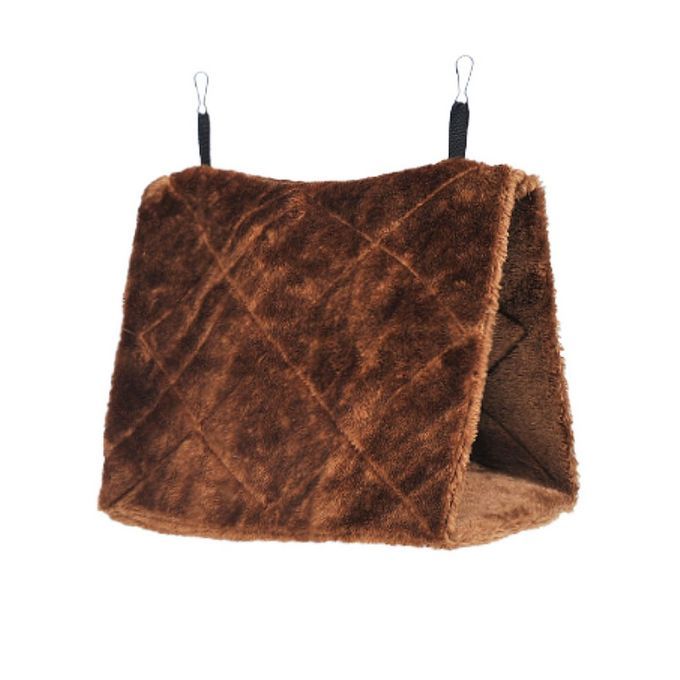 Removable Pet Bird Hammo K Bird Nest Washable Parrot Nest Triangle Bird Nest- Offee  Olor