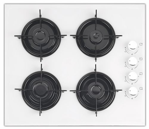 White Glass Gas Cooker With Full Safety
