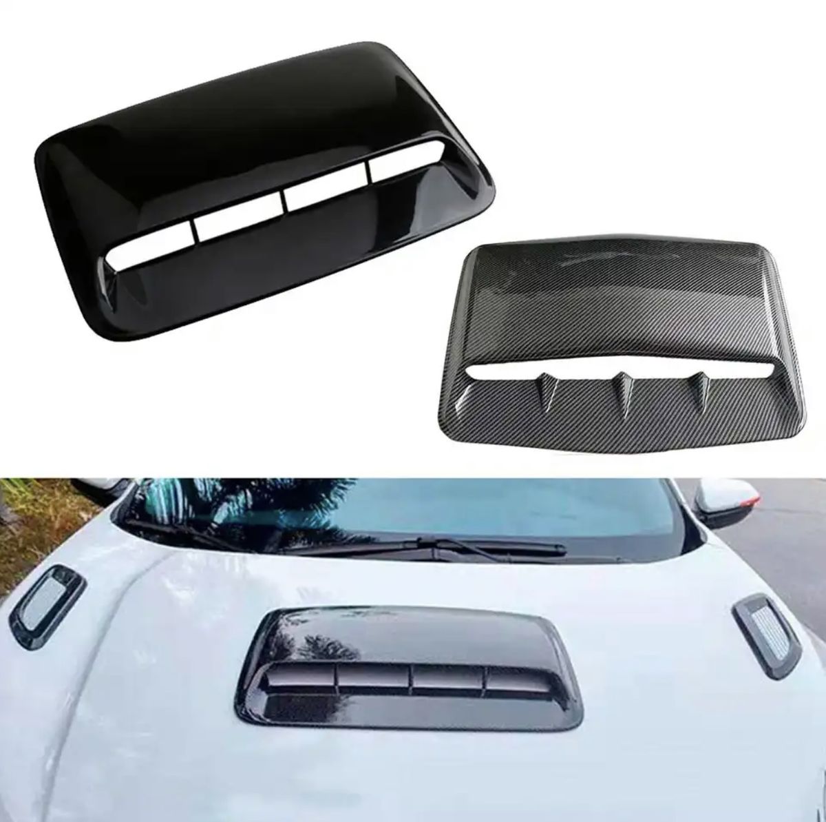 Car Air Flow Intake Hood Scoop Vent Bonnet Hood Decorative Outlet