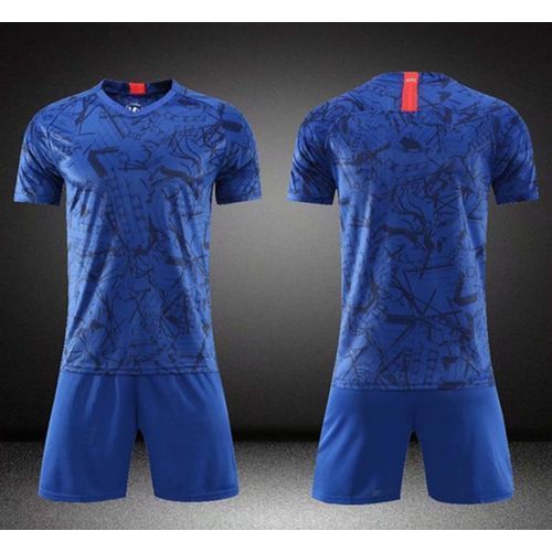 2-in-1 Men And Women Sports Jersey Suit-blue