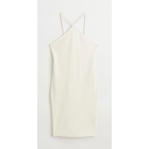 Short Jersey Dress - White