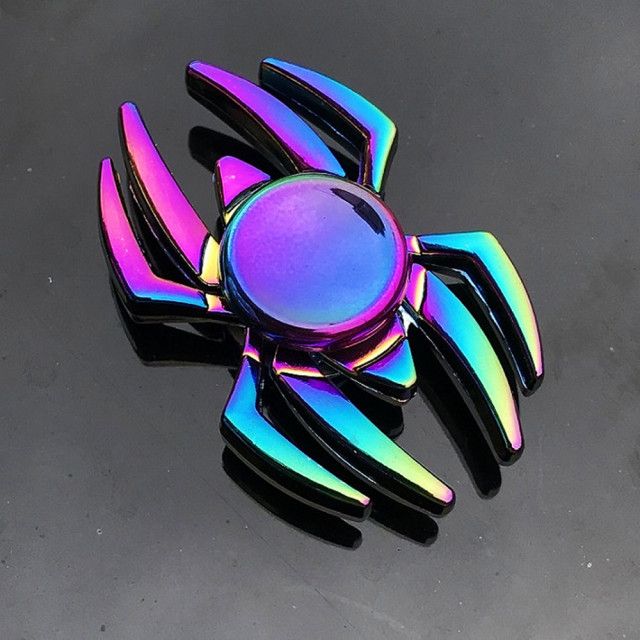Metal Rainbow Fidget Spinner Colorful EDC Hand Spinner Anti-Anxiety Toy