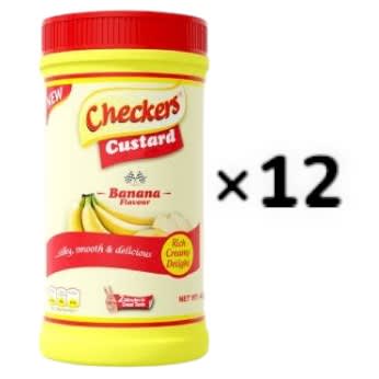Checkers Banana Custard Powder &mdash;400g Jar &times; 12