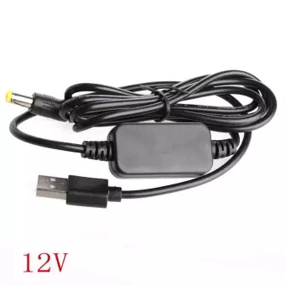 Dc-Dc Converter Cable Usb 5V To 12V Dc Jack 5.5Mmx2.1Mm Step-Up Power Module-Black