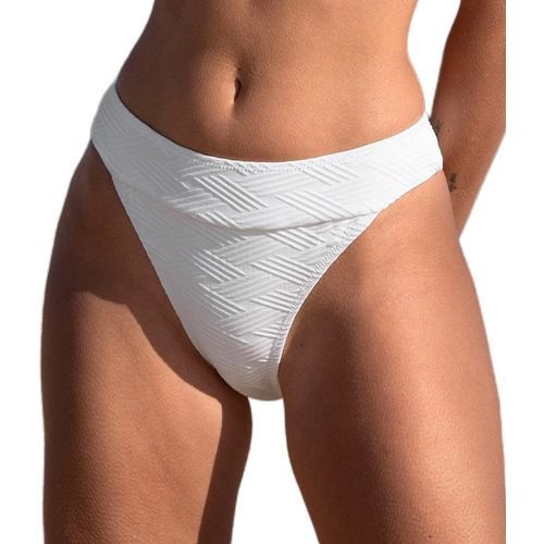 CUPSHE Women's Bikini Bottom High Cut Mid Waist Cheeky