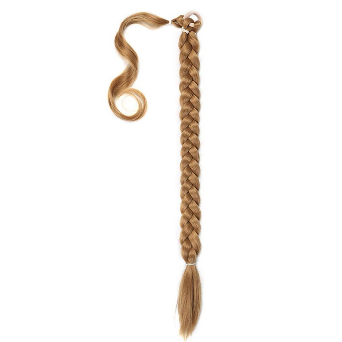 Long Braided Ponytail Extension Elastic Band Hair Extensions