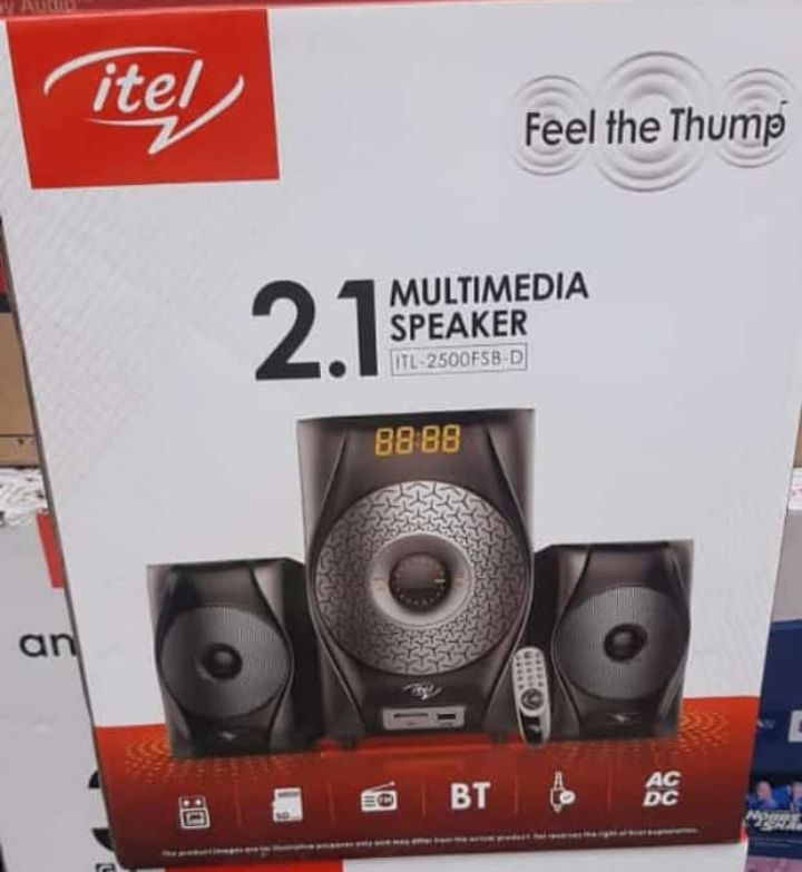 2.1 Multi Media - Home Theatre Sounds System Speaker With Remote