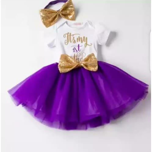 Girl's Birthday Set - Purple