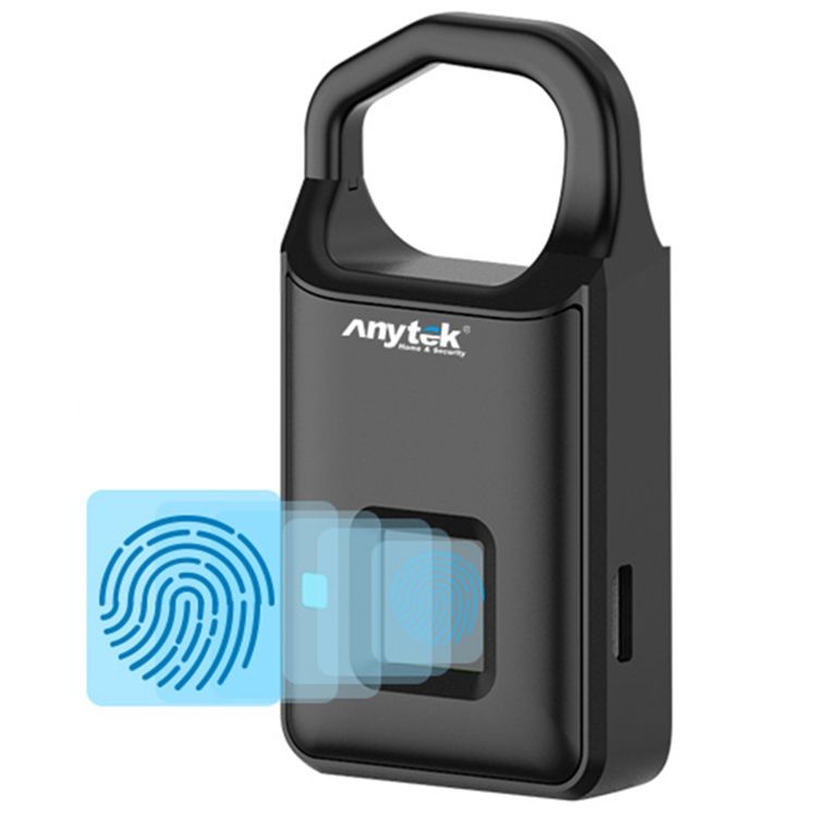 Anytek P4 3.7V Micro USB Charging Fingerprint Padlock