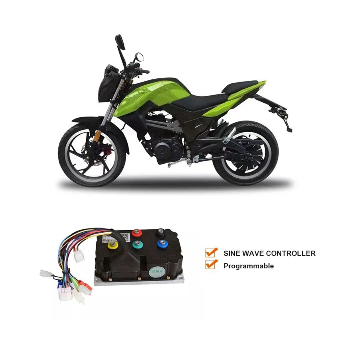 ND84530 84V 250A Programmable Electric Motorcycle