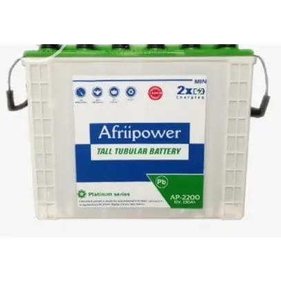 Afriipower Tall Tubular Inverter Battery - 200ah/12V