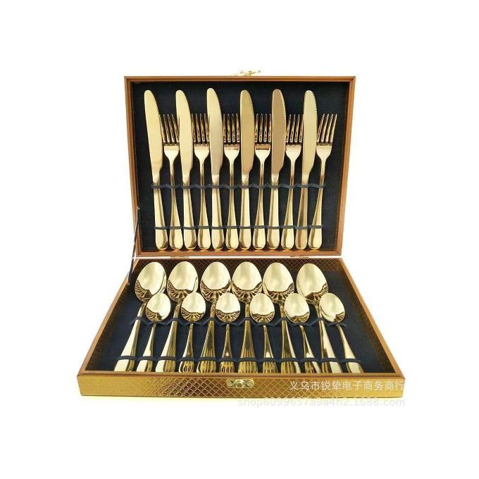 SET OF SPOON 24PCS GOLD PLATED