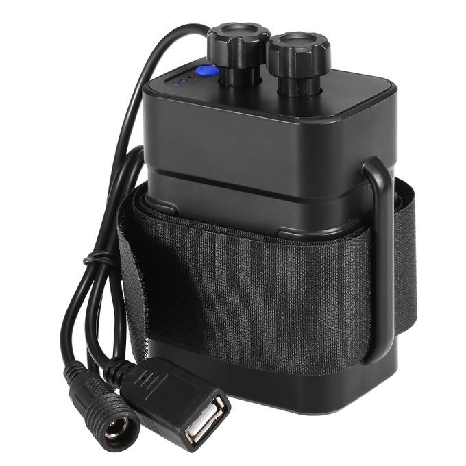 Waterproof Battery Box Portable Charger Dual Interface 6-12V