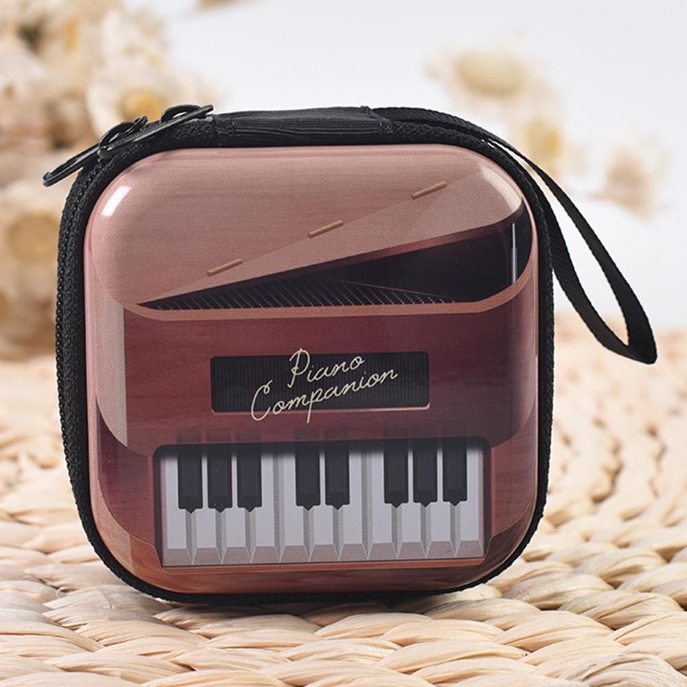 Vintage Tape Print Tinplate Squared Coin Purse Portable