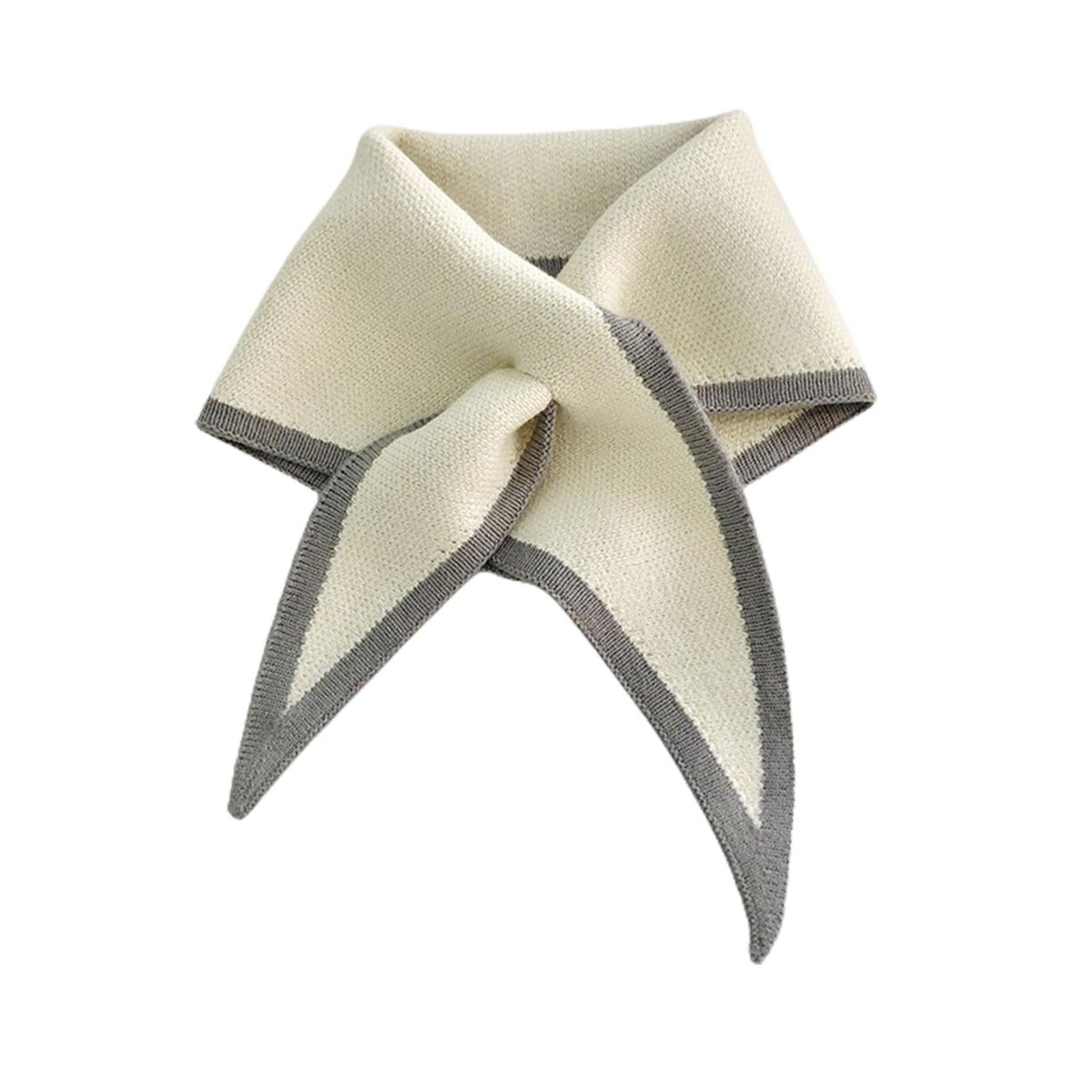 Neck Scarf Good Elasticity All-match Trendy Elegant-Beige