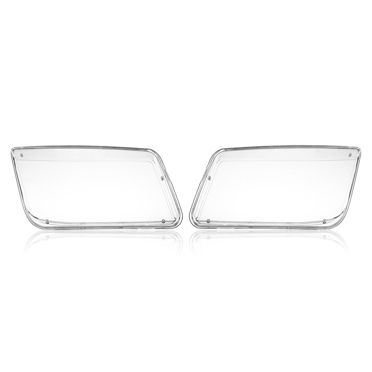 One Pair Transparent Plastic Headlight Headlamp Cover Replacement for VW MK4 Jetta Bora 1998-2004