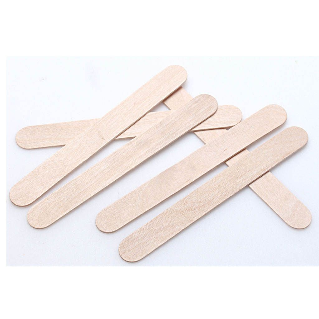 Lots 50 Large Wood Waxing Spatula Applicators Scrapers Sticks Hair