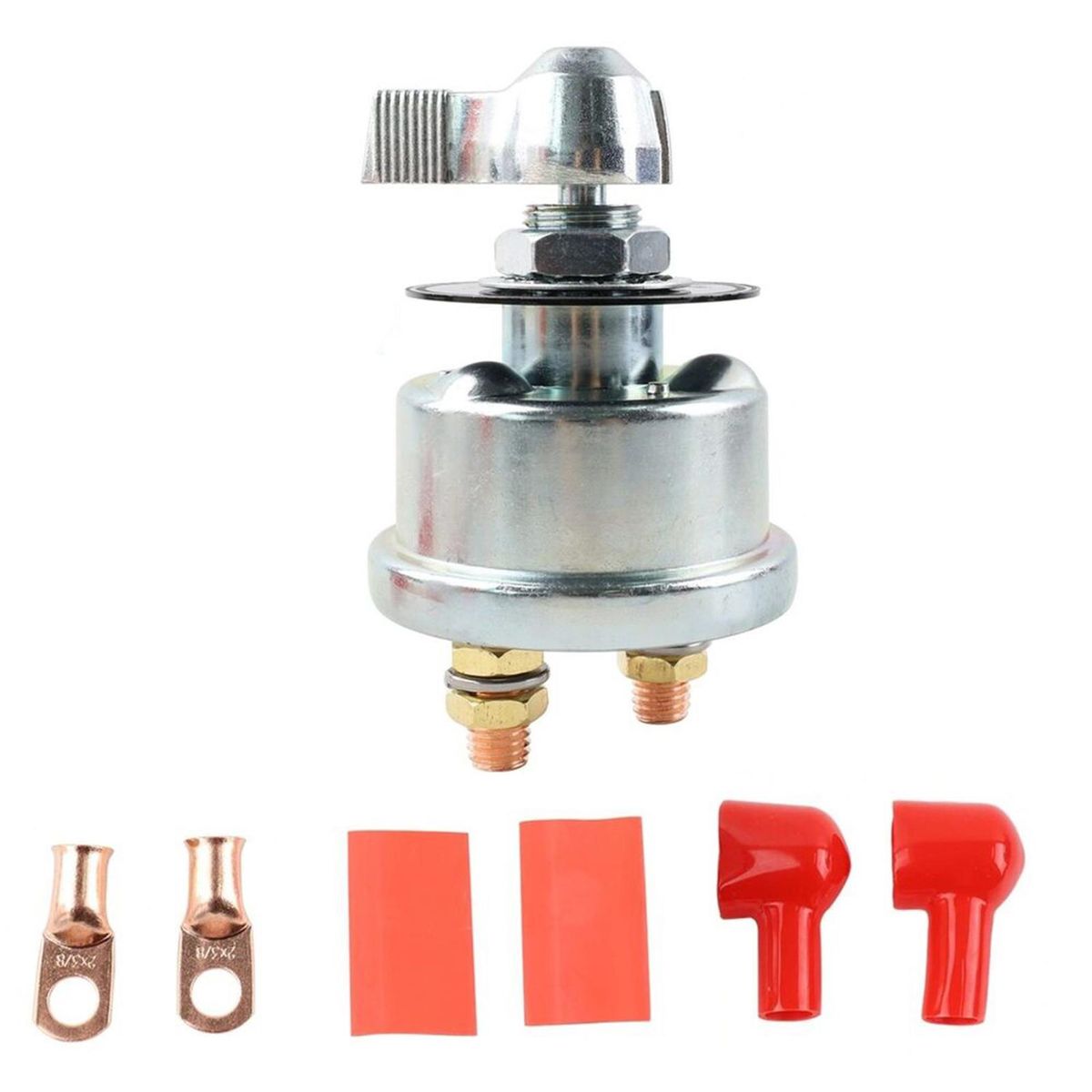 200A 12V-24V Master Battery Disconnect Switch Battery Power Cut Off Switch for Car Vehicle Truck Boat (Aluminium Housing, On/Off)