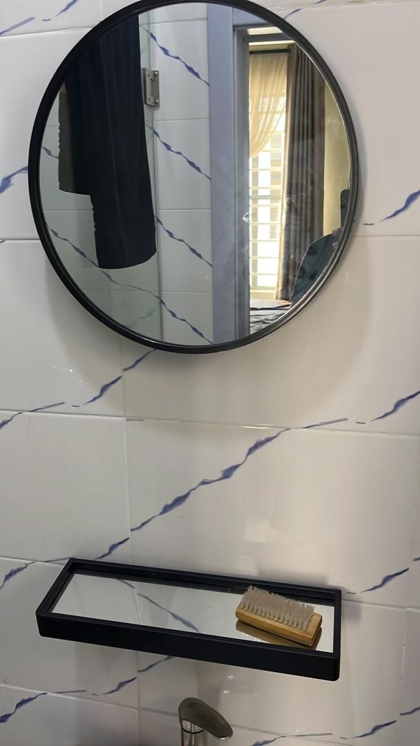 Oval Dressing Mirrior Black Oval Mirror