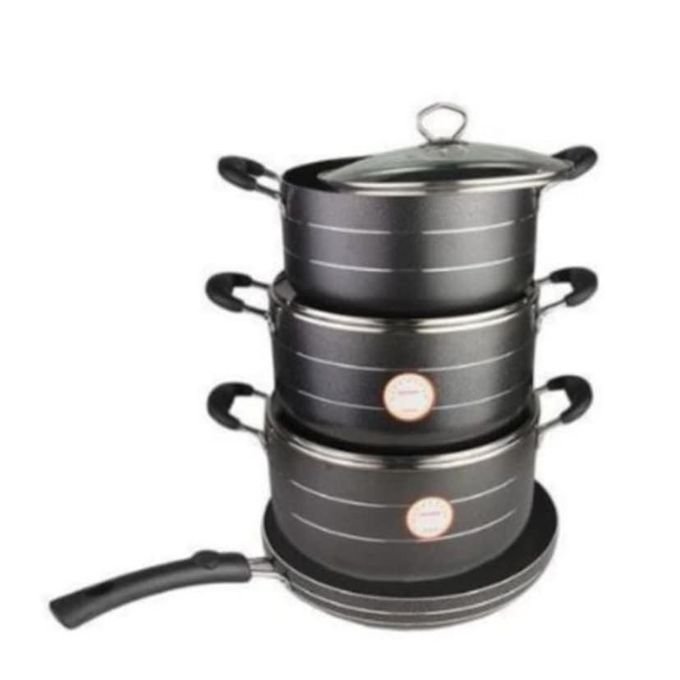 Set Of 3 Pot With Frying Pan