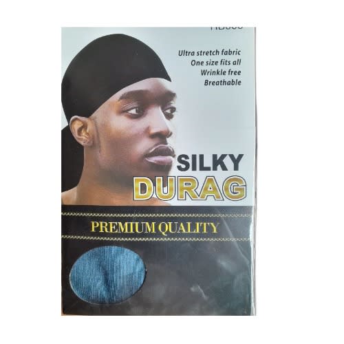 Original Unisex Simple Silk Durag Headwraps- Blue
